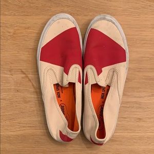 Sperry Top Sider x Jack Soade red and ivory mens